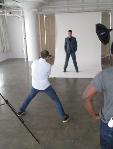 Josh Duhamel backstage