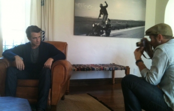 Dermot Mulroney backstage